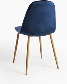 Zestaw 4 Krzese Teok Aksamitne