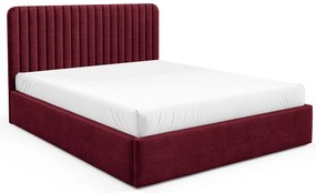 Czerwone nowoczesne łóżko tapicerowane 3 rozmiary A4-B22