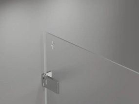 Mexen Lunar-F drzwi prysznicowe składane lewe 75 cm, transparent, chrom - 836-075-000-01-00-L