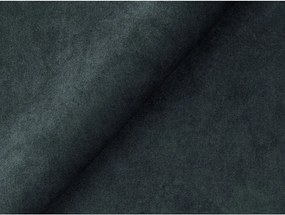 Niebieski aksamitny narożnik (lewostronny/z szezlongiem) Aloha – Makamii