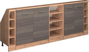 Szafka kuchenna na dach skośny szlachetna szarość 210x46x81.6 r-line