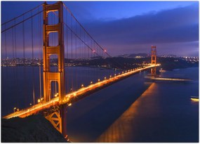 Obraz na szkle - Most Golden Gate (70x50 cm)