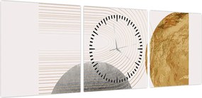 Obraz - Rustic Arches N⁰2 (z zegarem) (90x30 cm)