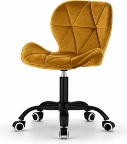 Nowoczesne i ergonomiczne krzesło welurowe Ikast z unikatowym wzorem, idealne do biura i gabinetu