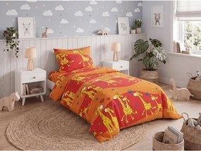 PrzytulneMieszkanie.pl PrzytulneMieszkanie.pl Pościel z kory do łóżeczka Żyrafa pomarańczowa