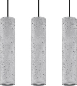Szara lampa wisząca betonowa Fadre – Sollux