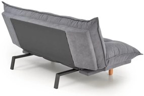 Sofa rozkładana z funkcją spania PILLOW szara HALMAR