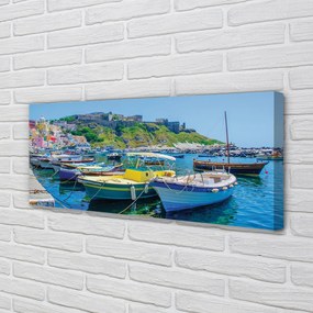 Fotoobraz na płótnie Statki w Zatoce pod Górami