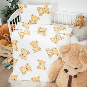 4Home Dziecięca pościel bawełniana do łóżeczka Teddies, 100 x 135 cm, 40 x 60 cm, 100 x 135 cm, 40 x 60 cm