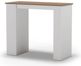 Stolik barowy z blatem w dekorze dębu 52x120 cm Peru – Marckeric