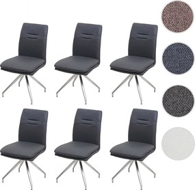 Krzesło do jadalni MCW-H70 (zestaw 6 sztuk),  ciemnoszary