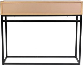 Konsola z dwoma szufladami Abbot w stylu loft