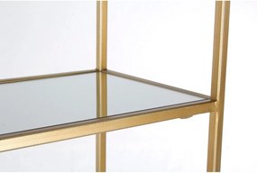 Stalowy regał w kolorze złota 66x176x25,5 cm Elenor – Bizzotto