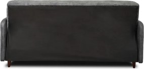 Sofa z Funkcją Spania TIVOLI Wersalka Rozkładana Dwuosobowa Szara Nowoczesna do Salonu