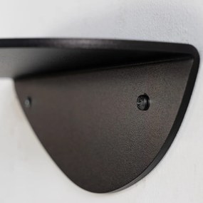 Czarna metalowa półka 34 cm Pipa – Spinder Design