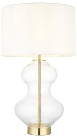 Endon 99110 - Regulowana lampa stołowa KELDA 1xE27/10W/230V biała/złota