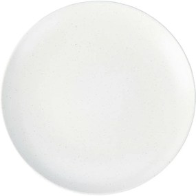 Płytki talerz z kamionki Stone, śr. 27 cm, biały