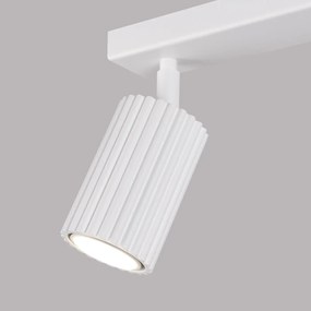 Listwa oświetleniowa 2-punktowa KARBON 2L biała ryflowana SOLLUX  LIGHTING