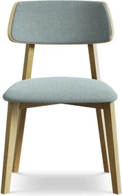 Niebieskie krzesło z litego drewna Niu – Makamii