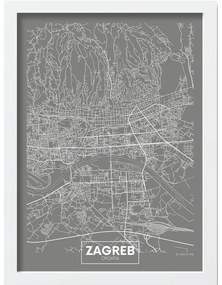 Obraz 40x55 cm Zagreb – Wallity