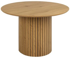 Okrągły stół z blatem w dekorze dębu ø 120 cm Yale – Actona
