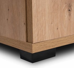 Szafa Słupek PRATO 30 cm Dąb Artisan Do Przedpokoju Loft