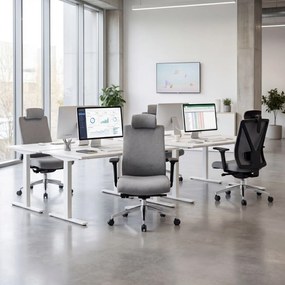 Fotel biurowy ergonomiczny szary VECTOR