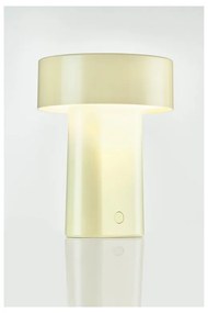 Jasnozielona plastikowa lampa stołowa LED (wysokość 18 cm) Oblong – Zone