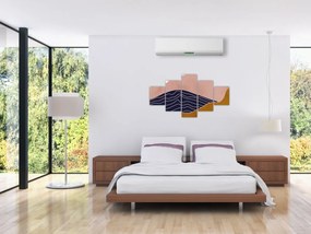 Obraz - Słońce nad górami (125x70 cm)