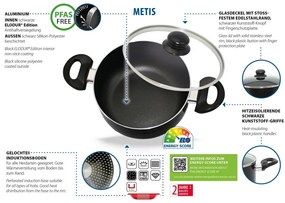 Elo 48004 Basic 4-częściowy zestaw aluminiowychgarnków Metis