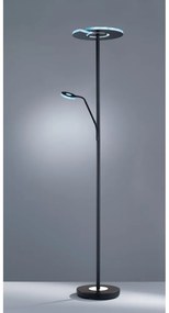 Czarna lampa stojąca LED ze ściemniaczem (wysokość 180 cm) Dent – Fischer &amp; Honsel