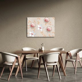 Obraz - Kwiaty róży (70x50 cm)
