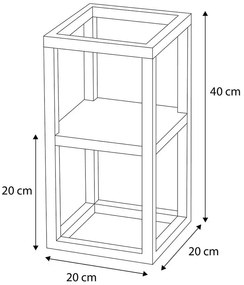 Loftowy mały kwietnik stojący K1-B30
