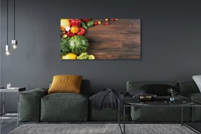 Duży obraz na płótnie Kompozycja Arbuza i Pomidorków