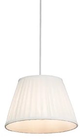 Retro lampa wisząca kremowa 25 cm - Plisse