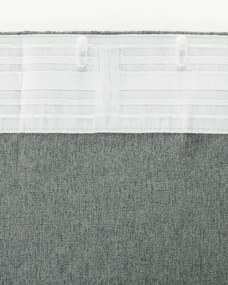Zasłona BASIC na taśmie marszczącej 140x300cm szary denim 1 szt.