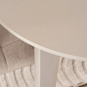 Stół Okrągły Rozkładany HARRY 92-132 cm Kaszmir Japandi
