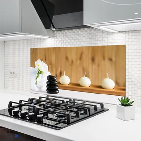 Panel nad blat kuchenny Blask Świec w Świątyni Relaksu