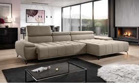 Narożnik PALLADIO MINI z elektryczną regulacją siedziska Prawostronny w tkaninie RIVIERA 16 WERSAL