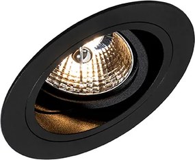 Zestaw 6 Nowoczesna oprawa do wbudowania okrągła biała regulowana - Chuck 70