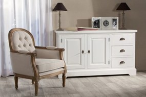 Komoda Brighton 3 szuflady  + 2 drzwi white