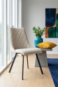 Nowoczesne beżowe tapicerowane krzesło G3-W87