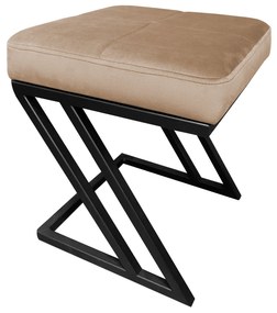 Pufa ZETA LOFT ławka taboret podnóżek metal MG06