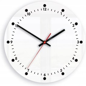 Zegar ścienny okrągły klasyczny z cichym mechanizmem na ścianę akrylowy