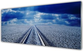 Dekor Szklany do Kuchni Zapomniany Szlak Kolejowy