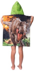 Bawełniane ponczo dziecięce w rozmiarze 3-8 lat Jurassic World "Volcano" – Jerry Fabrics