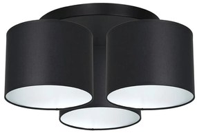 żyrandol natynkowy ARDEN 3xE27/60W/230V czarno-biały