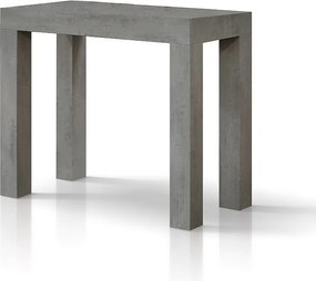 Wysuwany stół konsolowy 90×45 cm z efektem szarego cementu - 90×300 cm - VIAREGGIO