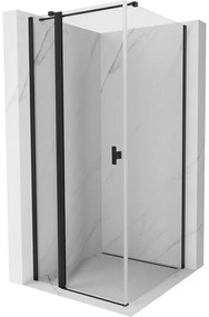 Mexen Mist T kabina prysznicowa uchylna 85 x 85 cm, transparent, czarna - 8A4T-085-085-70-00