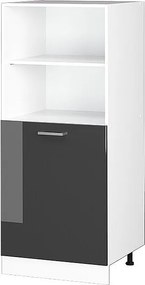 Szafka kuchenna antracyt wysoki połysk 60x57x143 r-line